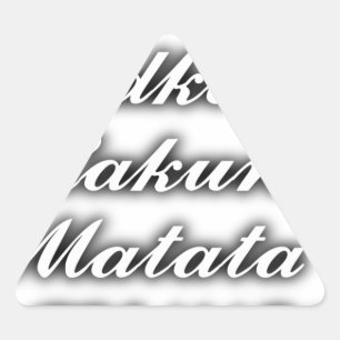 Cupcakes Vodka Hakuna Matata FUNNY Driehoek Sticker