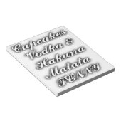Cupcakes Vodka Hakuna Matata FUNNY Notitieblok (Schuin)