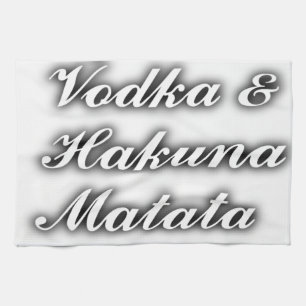 Cupcakes Vodka Hakuna Matata FUNNY Theedoek