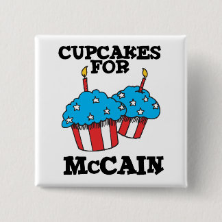 Cupcakes voor McCain Vierkante Button 5,1 Cm
