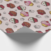 Cupcakes Wrapping Paper Cadeaupapier (Hoek)