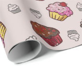 Cupcakes Wrapping Paper Cadeaupapier (Rol Hoek)