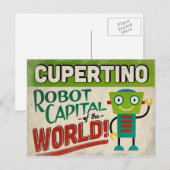 Cupertino California Robot - Funny Briefkaart (Voorkant / Achterkant)