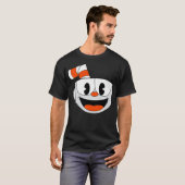 Cuphead Big Smiling Face Video Game Premium T-shirt (Voorkant volledig)