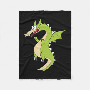 Cuphead Dragon (grim Matchstick) Sticker Fleece Deken