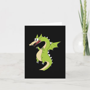 Cuphead Dragon (grim Matchstick) Sticker Kaart