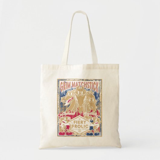 Cuphead Grim Matchstick Fiery Frolic Tote Bag (Voorkant)