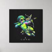 Cupi of Love Neon Canvas Afdruk (Voorkant)