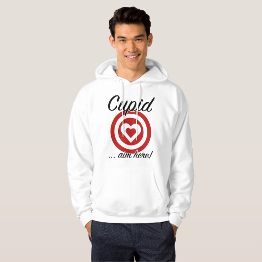 Cupid Aim Hier Hoodie (Voorkant volledig)