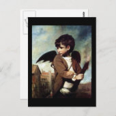 Cupid als een koppeljongen briefkaart (Voorkant / Achterkant)