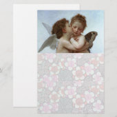 Cupid and Psyche as Children / Angels First Kiss Briefpapier (Voorkant / Achterkant)