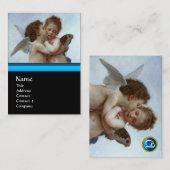 Cupid and Psyche as Children MONOGRAM Sapphire Visitekaartje (Voorkant / Achterkant)