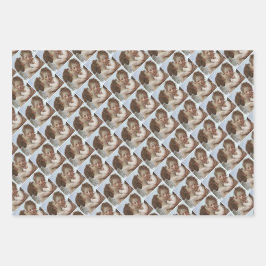 Cupid and Psyche as children - William Bouguereau Inpakpapier Vel (Voorkant 3)