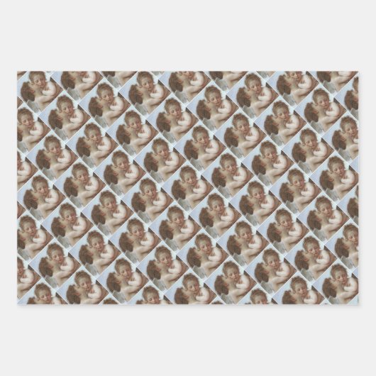 Cupid and Psyche as children - William Bouguereau Inpakpapier Vel (Voorkant)