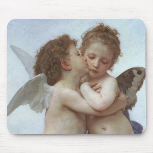 Cupid and Psyche as children - William Bouguereau Muismat (Voorkant)