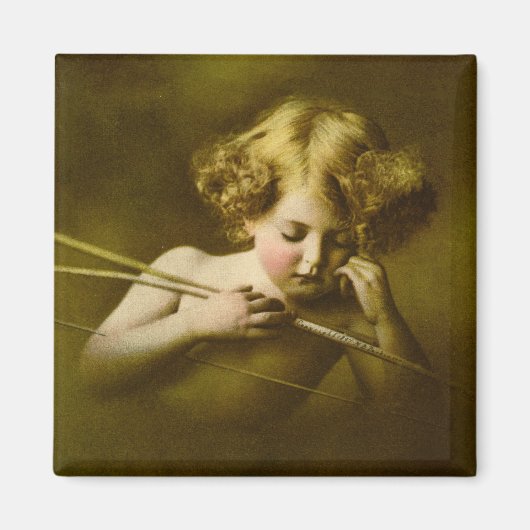 Cupid Aslaap Lithograaf Magneet (Voorkant)