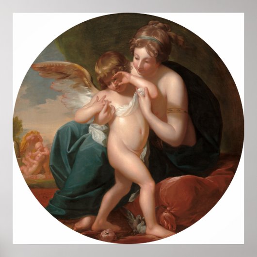 Cupid - Benjamin West Fine Art Poster (Devant)