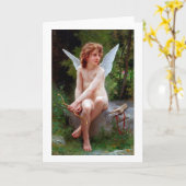 Cupid, Bouguereau Kaart (Gele Bloem)