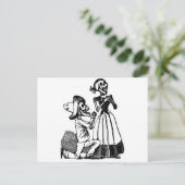 Cupid Calavera, Skeleton Lovers c. jaren '00 Briefkaart (Staand voorkant)