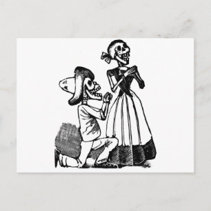 Cupid Calavera, Skeleton Lovers c. jaren '00 Briefkaart