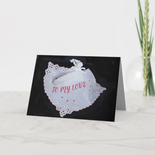 CUPID coeur mon amour sur la carte Saint Valentin (Devant)