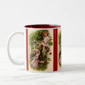Cupid & Couple Vintage Valentine's Mug (Gauche)