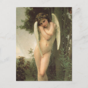 Cupid (Cupidon) Angel Portrait van Bouguereau Briefkaart