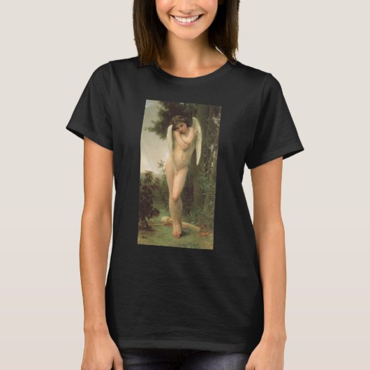 Cupid (Cupidon) Angel Portrait van Bouguereau T-shirt (Voorkant)