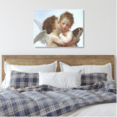 Cupid en Psyche als kind Canvas Afdruk (Insitu (Slaapkamer))