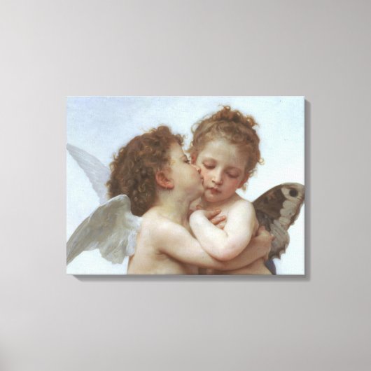 Cupid en Psyche als kind Canvas Afdruk (Voorkant)