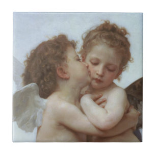 Cupid en Psyche als kind Tegeltje