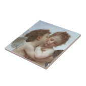 Cupid en Psyche als kind Tegeltje (Zijkant)