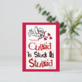 Cupid Est Coincé Sur Une Imbécile Carte Postale An (Debout devant)