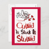 Cupid Est Coincé Sur Une Imbécile Carte Postale An (Devant / Derrière)