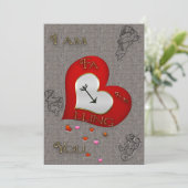 Cupid Falling Announge Aankondiging (Staand voorkant)