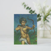 Cupid fresco-ontwerp briefkaart (Staand voorkant)