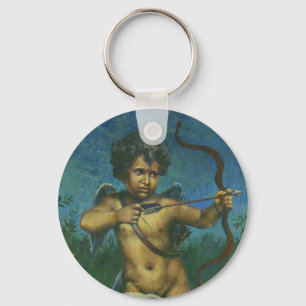 Cupid fresco-ontwerp sleutelhanger