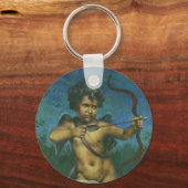 Cupid fresco-ontwerp sleutelhanger (Voorkant)