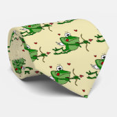 Cupid Frog Necktie voor Mannen Stropdas (Opgerold)
