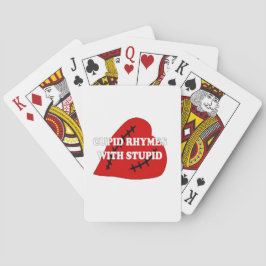 Cupid-harsen met staartje speelkaarten