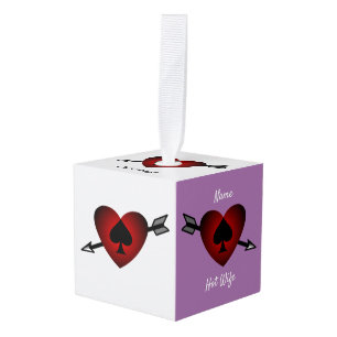 Cupid Heart Black Spade Thunder_Cove Kubus Ornament