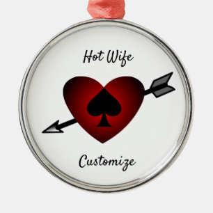 Cupid Heart Black Spade Thunder_Cove Metalen Ornament