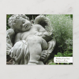  Cupid in een Engelstalig Briefkaart van de tuin