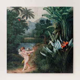 Cupid Inspirating Planten met Love Illustration Ar Legpuzzel