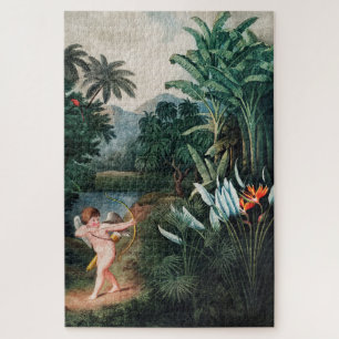 Cupid Inspirating Planten met Love Illustration Ar Legpuzzel