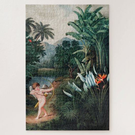 Cupid Inspirating Planten met Love Illustration Ar Legpuzzel (Verticaal)