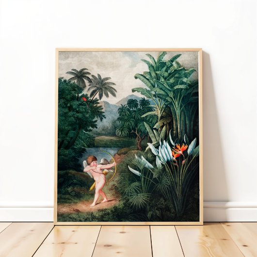 Cupid Inspirating Planten met Love Poster