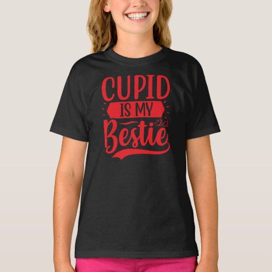 Cupid is Mijn Bestie T-shirt (Voorkant)