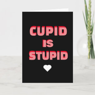 Cupid is stoutmoedige Funny Valentijnsdag-zin Feestdagen Kaart