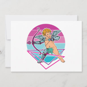 Cupid Japanse Cyberpunk Esthetiek Valentijnsdag Feestdagenkaart
